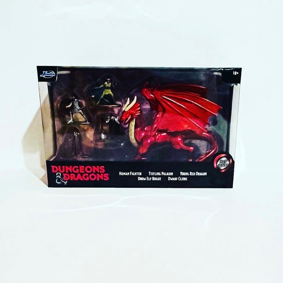 Dungeons and Dragons 1.65” Die-Cast Metal Collectible Figure Deluxe 5-Pack - Picture 1 of 8